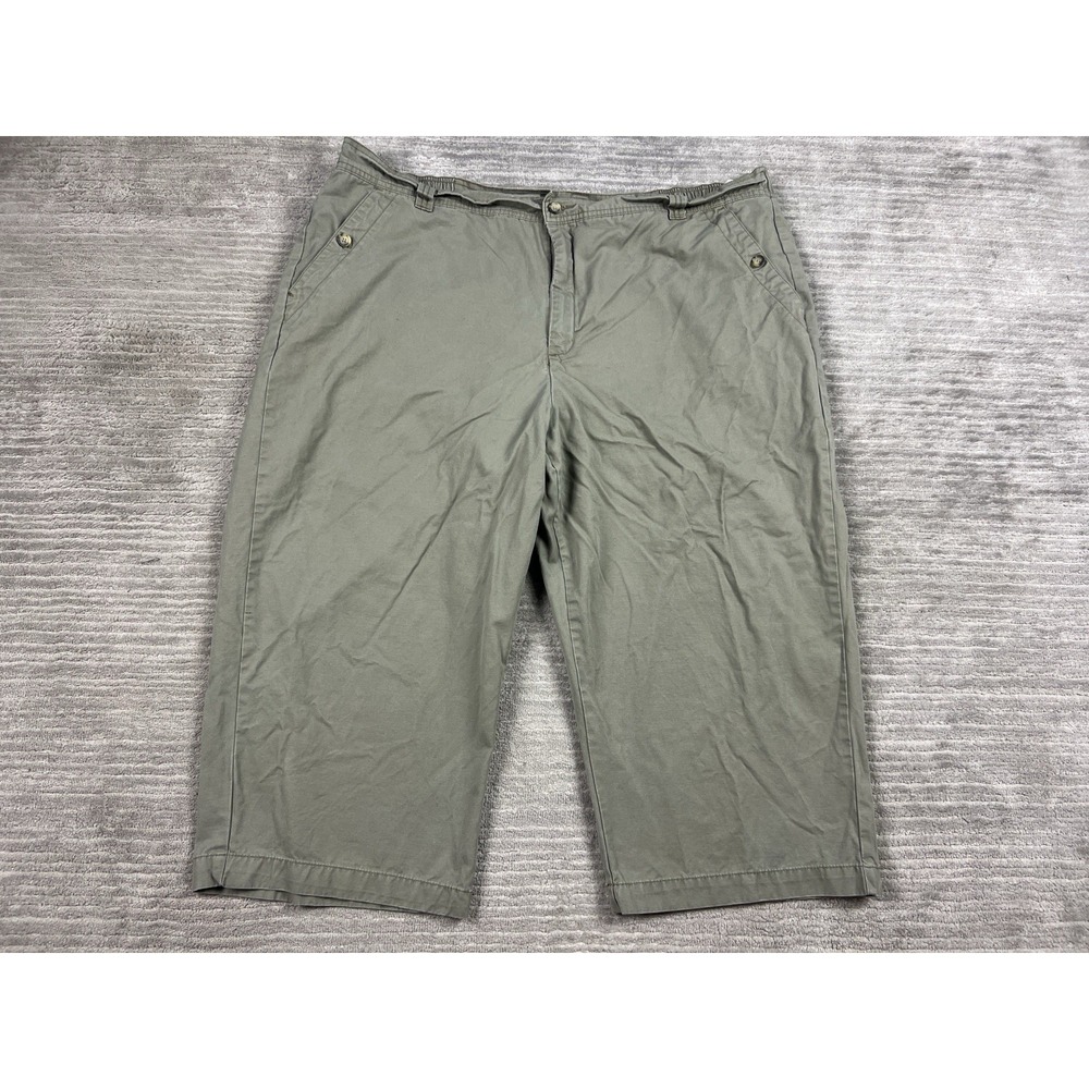 Mountain Lake Capri Pants Womens 24 Green 100% Cotton Outdoors